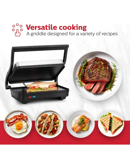 Plancha Eléctrica Holstein Housewares para Sándwiches 31.4x15.2cm Plancha Eléctrica Holstein Housewares para Sándwiches 31.4x15.2cm