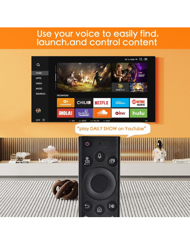 Control Remoto de Voz Samsung BN59-01385A para Smart TV 4K