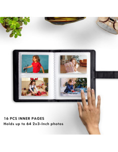 Álbum de Fotos Tugle para Fujifilm Instax Mini 64 Fotos Negro 2