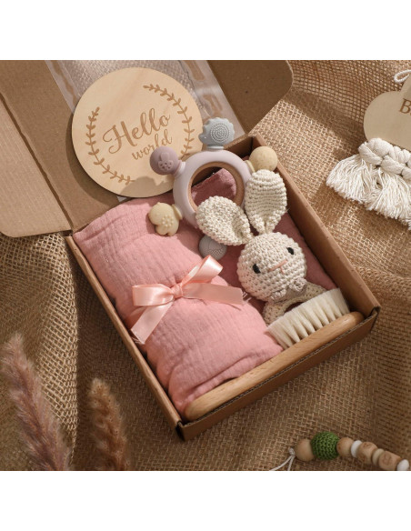 Conjunto de Regalo para Bebé EERKEOD - Manta, Sonajero y Más Conjunto de Regalo para Bebé EERKEOD - Manta, Sonajero y Más