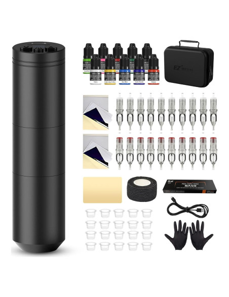 Kit de Tatuaje EZ - Máquina Inalámbrica Lancer 1500mAh Kit de Tatuaje EZ - Máquina Inalámbrica Lancer 1500mAh