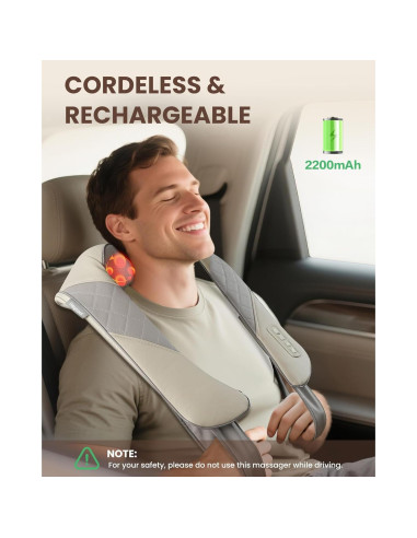 Masajeador de Cuello Inalámbrico Heycool HY-6E5 con Calor