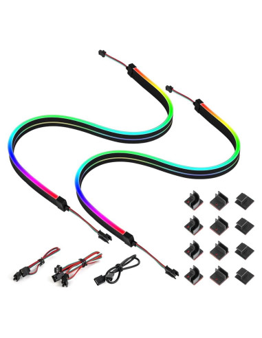 Tiras LED RGB direccionables BTF-LIGHTING 48.26cm 2PCs
