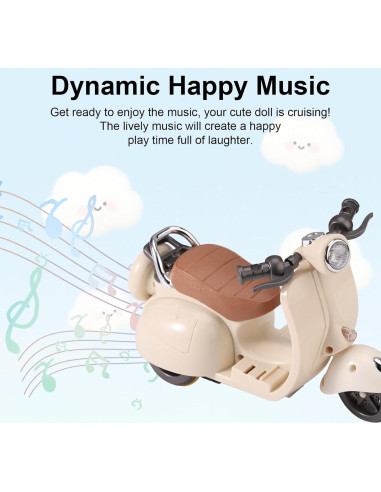 Mini Scooter Juguete Interactivo BTFO con Música y Luz 19x12.5cm