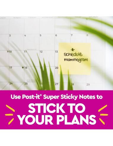 Notas Adhesivas Super Sticky Post-it Amarillo Canario 10x15 cm