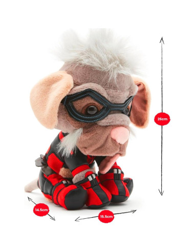 Peluche Dogpool Marvel 26 cm - Juguete de superhéroe
