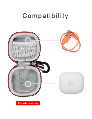 Funda Dura RLSOCO para JBL Tune 225TWS y Live PRO+ Negra