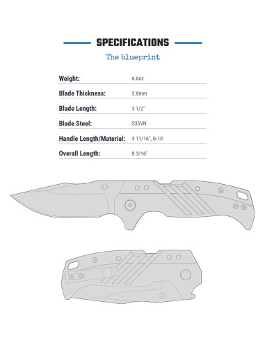 Cuchillo Plegable Cold Steel Engage 3.5" Acero S35VN G-10