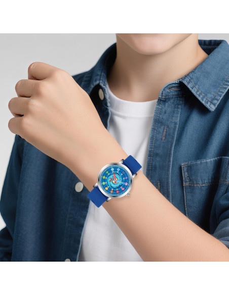 Reloj Analógico para Niños Kchss Astronauta Azul 7-12 Años Reloj Analógico para Niños Kchss Astronauta Azul 7-12 Años
