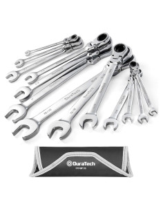 Juego de Llaves Combinadas Flexibles con Carraca DURATECH 13 Piezas