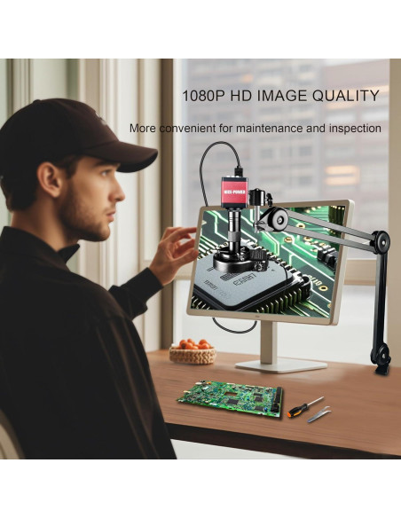 Microscopio Digital NICE-POWER 13MP 1080P C-Mount 150X Microscopio Digital NICE-POWER 13MP 1080P C-Mount 150X