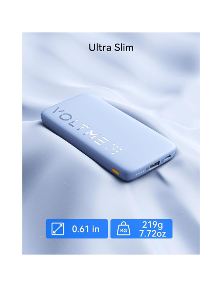 Cargador Portátil VOLTME 10000mAh Carga Rápida USB-C Negro Cargador Portátil VOLTME 10000mAh Carga Rápida USB-C Negro