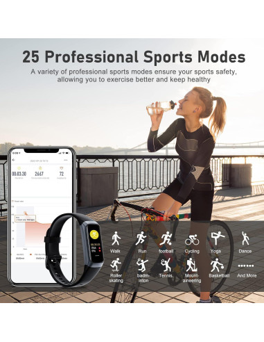 Rastreador de Fitness ST-CARE C60 con Monitor de Frecuencia Cardíaca