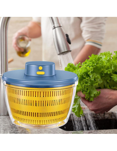 Secadora de Verduras Eléctrica Goldmeet 4L USB Azul
