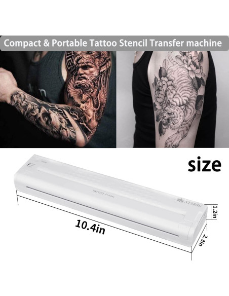 Impresora de Plantillas de Tatuaje YILONG ATS886 Inalámbrica Bluetooth Impresora de Plantillas de Tatuaje YILONG ATS886 Inalámbrica Bluetooth