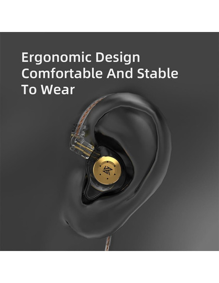 Auriculares KZ EDX PRO HiFi con Micrófono Blanco 10mm Auriculares KZ EDX PRO HiFi con Micrófono Blanco 10mm