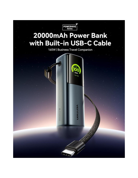 Banco de Energía Portátil VENTION 20000mAh 165W Carga Rápida Banco de Energía Portátil VENTION 20000mAh 165W Carga Rápida