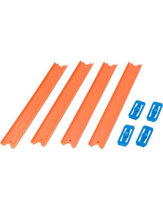 Pista Recta Hot Wheels Mattel 1.22m con Conectores Mejorados 2