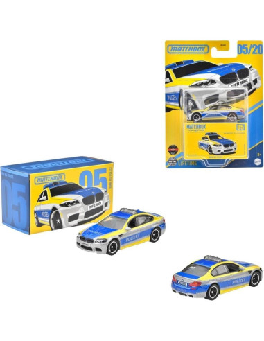 Vehículo a Escala Matchbox BMW M5 Policía 1:64