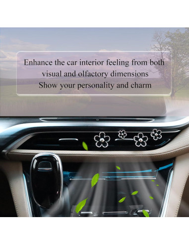 4 Clips de Ventilación de Flores ORIESSE para Auto - Aromatizantes