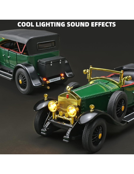 Coche a Escala 1:24 RZAPE Phantom Verde con Sonido y Luz Coche a Escala 1:24 RZAPE Phantom Verde con Sonido y Luz