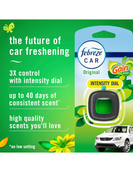 Ambientador de Auto Febreze Gain Original - 1 Unidad Ambientador de Auto Febreze Gain Original - 1 Unidad
