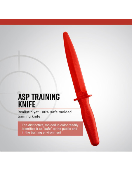 Cuchillo de Entrenamiento ASP Rojo 29.21 cm para Artes Marciales Cuchillo de Entrenamiento ASP Rojo 29.21 cm para Artes Marciales