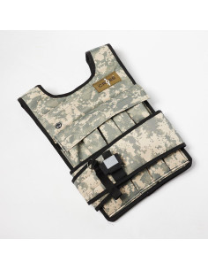 Chaleco de Pesas Ajustable CROSS101 Camuflado 9-63.5kg 2