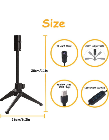 Proyector de Luz Nocturna BODLYL Luna 3 Colores USB 27.94cm Proyector de Luz Nocturna BODLYL Luna 3 Colores USB 27.94cm