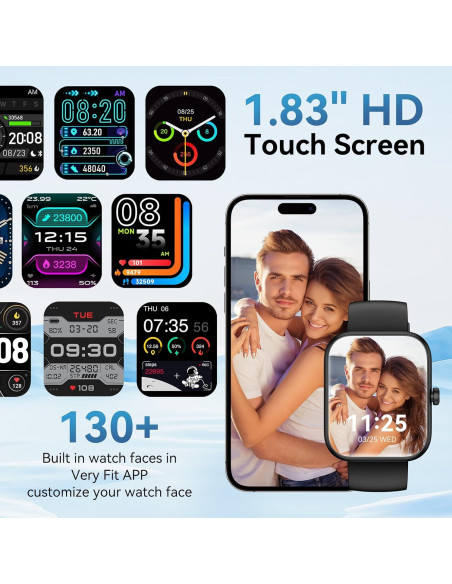 Reloj Inteligente Mikego IDW25 con Alexa, Pantalla 1.83" HD Reloj Inteligente Mikego IDW25 con Alexa, Pantalla 1.83" HD