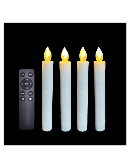 Velas LED de Candelabro Sin Llama Jingtech 18 cm con Control Remoto Velas LED de Candelabro Sin Llama Jingtech 18 cm con Control Remoto