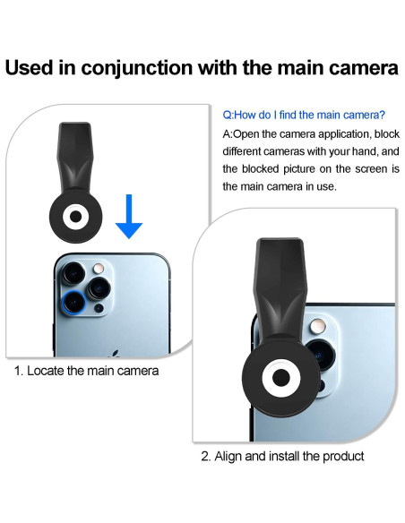 Lente Ojo de Pez 200 Veedzoens para iPhone y Android Lente Ojo de Pez 200 Veedzoens para iPhone y Android