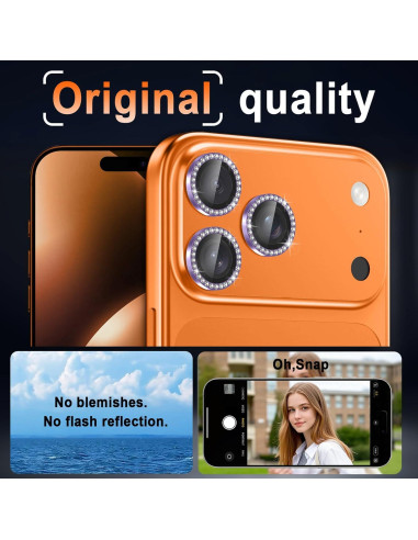 Protector de Lente de Cámara Casetego para iPhone 17 Pro Max/Pro 9H