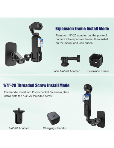Soporte Magnético Ajustable 360 Mippko para DJI Osmo Pocket 3