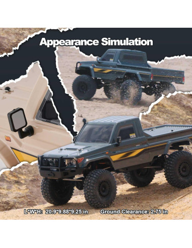 Coche RC 1/10 BEEZRC YKHOBBY YK41011 4WD Gris RTR