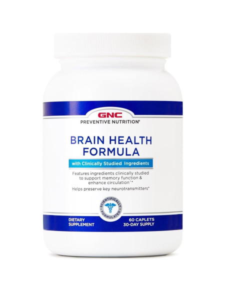 Fórmula Salud Cerebral GNC 60 Tabletas - Memoria y Circulación Fórmula Salud Cerebral GNC 60 Tabletas - Memoria y Circulación