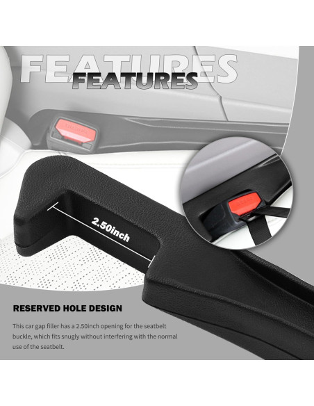 Relleno de Espacio para Asiento de Coche Carleef 2 Piezas Relleno de Espacio para Asiento de Coche Carleef 2 Piezas