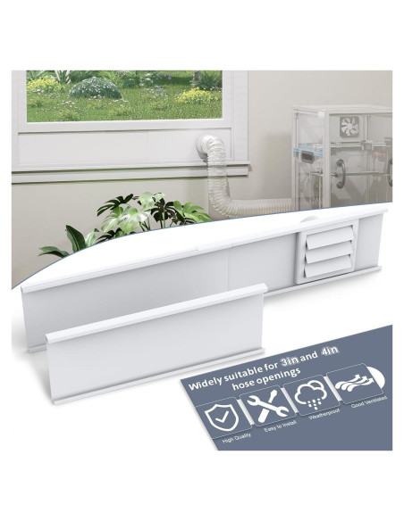 Kit de Ventilación de Ventana Flamorrow 3" y 4" Ajustable Kit de Ventilación de Ventana Flamorrow 3" y 4" Ajustable
