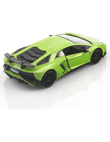Lamborghini Aventador LP750-4 SV Verde 1/36 Diecast Juguete