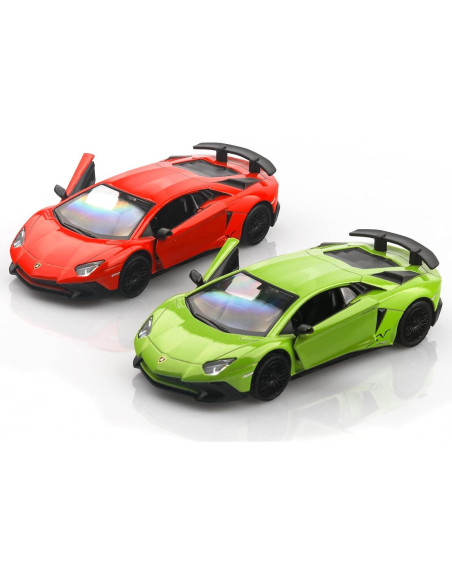 Lamborghini Aventador LP750-4 SV Verde 1/36 Diecast Juguete Lamborghini Aventador LP750-4 SV Verde 1/36 Diecast Juguete