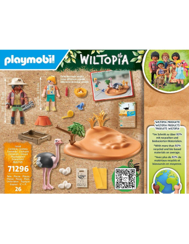 Playmobil Wiltopia Cuidadores de Avestruces Set Ecológico