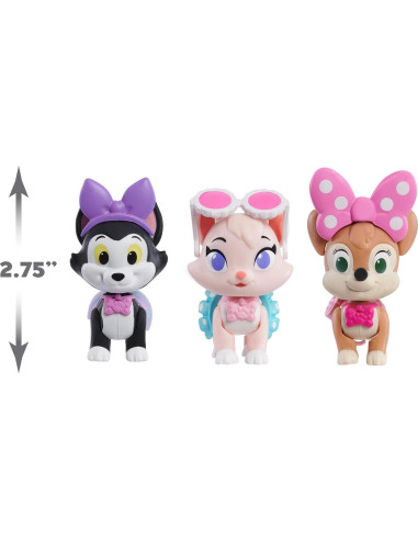 Figuras Minnie Mouse Polka Dot Pets Just Play Paquete 3
