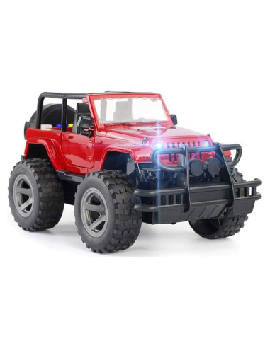 Coche Militar Todo Terreno a Fricción YesToys 22 cm con Luces y Sonidos