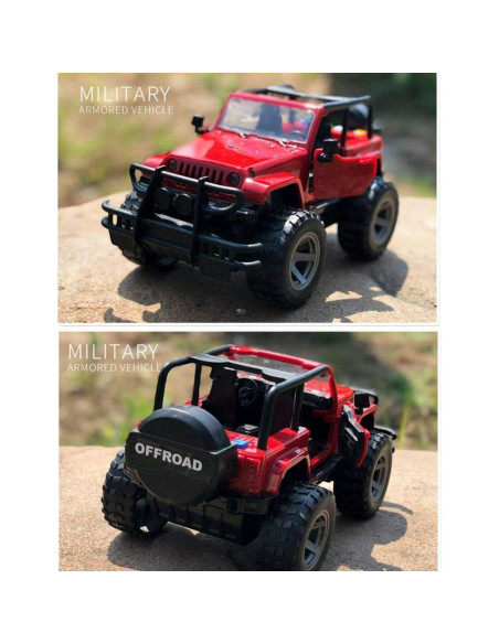Coche Militar Todo Terreno a Fricción YesToys 22 cm con Luces y Sonidos Coche Militar Todo Terreno a Fricción YesToys 22 cm con Luces y Sonidos