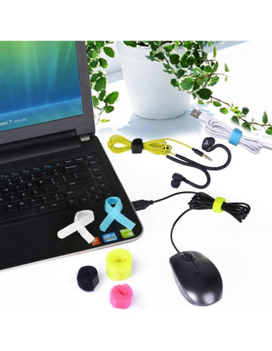 Pack 20 Organizadores de Cables Avantree Multicolor