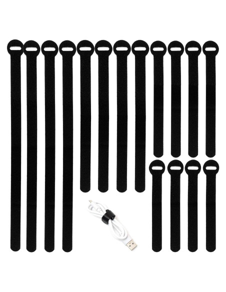 150 Bridas Reutilizables HAVE ME TD 4-10 pulgadas Negro 150 Bridas Reutilizables HAVE ME TD 4-10 pulgadas Negro