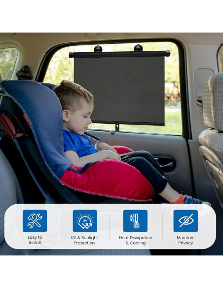 Sombrillas Retráctiles para Ventanas de Auto Avisky - 2 Paquete Sombrillas Retráctiles para Ventanas de Auto Avisky - 2 Paquete