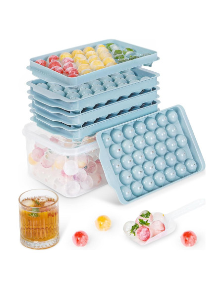 Bandejas de Hielo Optish 3 Piezas Redondas 99 Cubos Bandejas de Hielo Optish 3 Piezas Redondas 99 Cubos