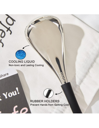 Palos de Hielo Facial Acero Inoxidable 2 Piezas Spa