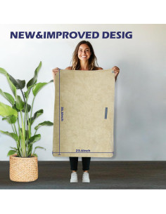 Paquete de 2 Toallas de Microfibra PUOMUE 60x93 cm Absorbentes 2